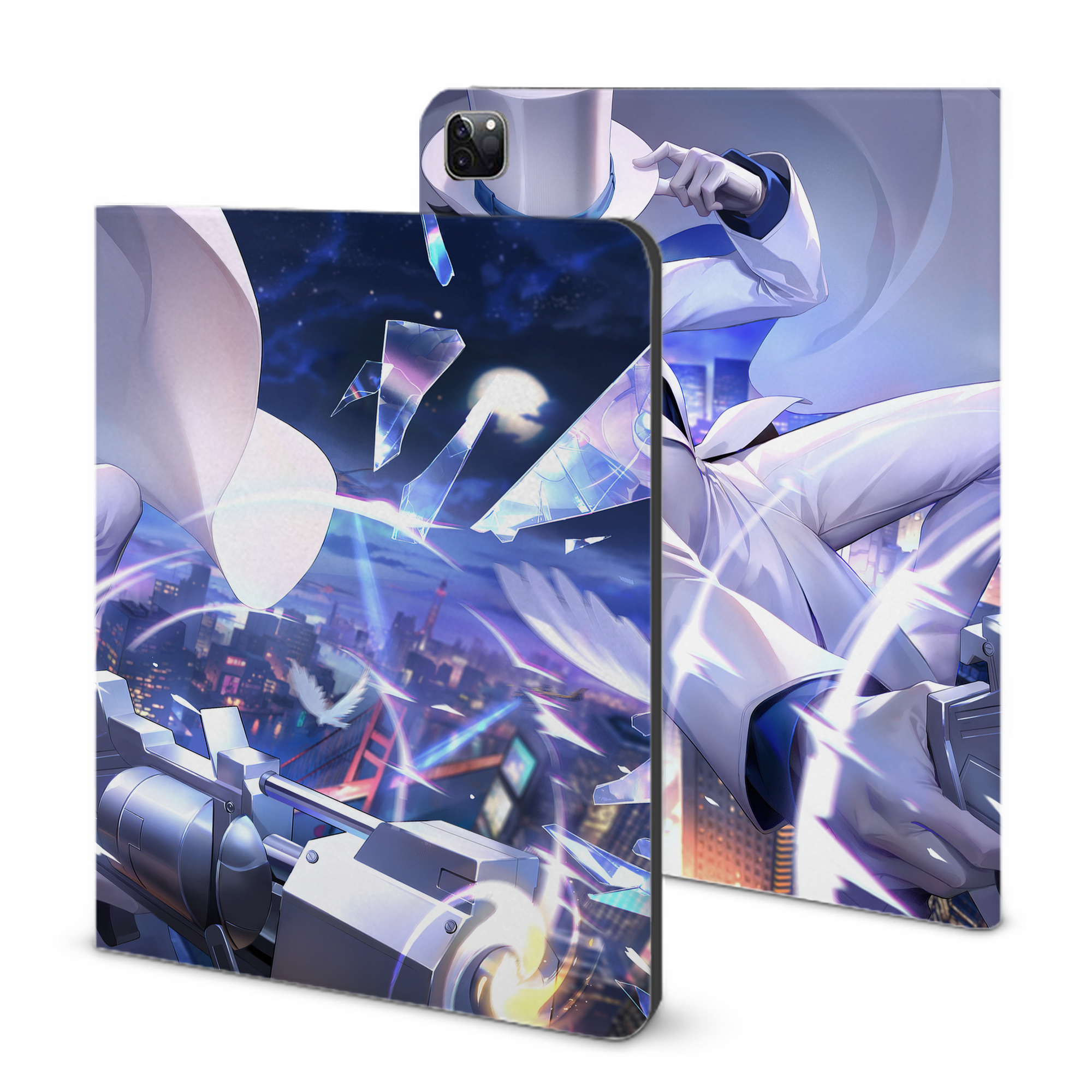 （画像用） 名探偵コナン Detective Conan IPad ケース ブック型 PUレザー TPU 耐衝撃 軽量 薄型 ペン収納なし 全面保護 IPad 各モデル対応